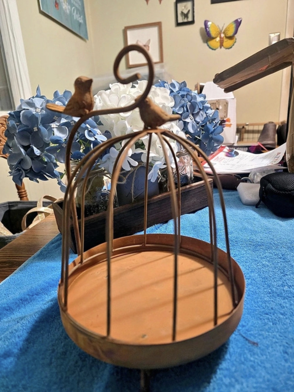 Vintage Birdcage Candle Holder
